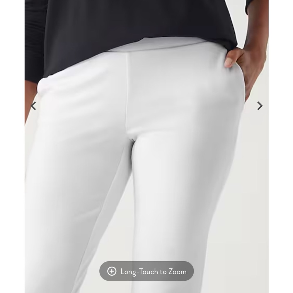 J. Jill Cream Slim Leg Women's Pant in French Terry